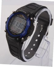 RoKo Fashion  Waterproof Silicone Digital Display LED Electronic Sport Wrist Blue