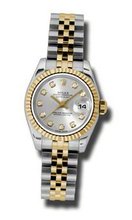 Rolex 18K yellow gold fluted bezel Day Just Ladies