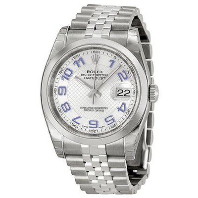 Rolex Datejust Automatic Silver Deco Dial Stainless Steel Unisex 116200SDBLAJ