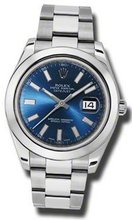 Rolex Datejust II Blue Dial Stainless Steel Automatic 116300BLSO
