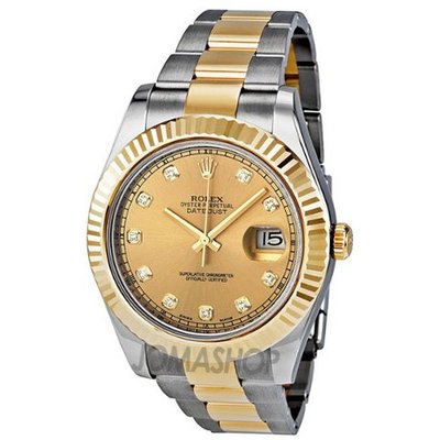 Rolex Datejust II Champagne Dial Automatic Stainless Steel and 18kt Yellow Gold 116333CDO