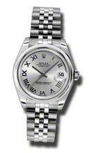 Rolex Datejust Silver Dial Automatic Stainless steel Ladies 178240SRJ
