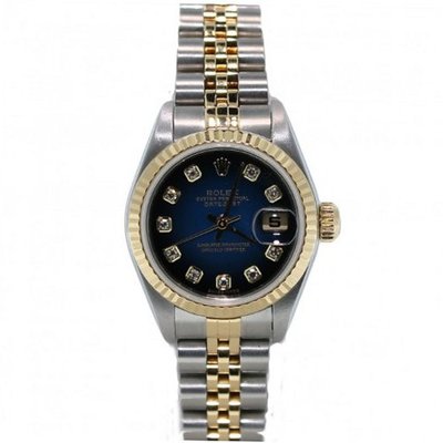 Rolex New Style Heavy Band Stainless Steel & 18K Gold Datejust Model 116233 Jubilee Band Fluted Bezel White Diamond Dial