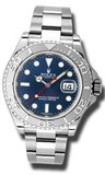Rolex Yachtmaster Steel and Platinum Blue Dial 116622BLSO