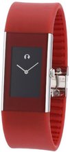 Rosendahl Ii Analog, Red Case With Sides Of Mirror Polished Stainless Steel