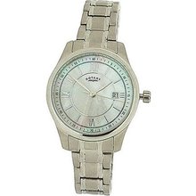 Rotary Ladies Date Mother Of Pearl Dial All Stainless Steel LB72835/07