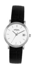 Rotary LS02622-02 Ladies Silver Dial Leather Strap