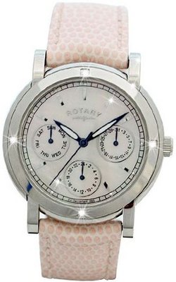 Rotary RLS00024-07 Ladies Diamond Set Pink