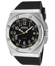 uRotary Editions Automatic Round Case Color: Silver, Hand Color: White / Black 