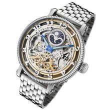 Rougois Dual Time Zone Skeleton Automatic with Day/Night Dial RMAS