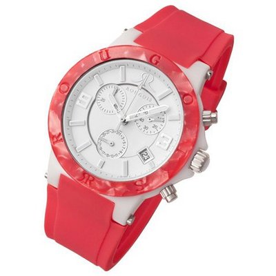 Rougois Pop Series Chronograph Pink Colorful Silicone Band