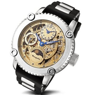 Rougois Skeleton Two Time Zone Mechanical