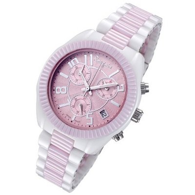 Rougois Two-Tone Pink High Tech Ceramic Swiss Chronograph