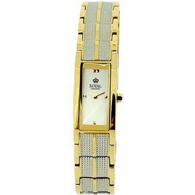 Royal London Ladies Gold Plated Stainless Steel Bracelet Strap 21122-05