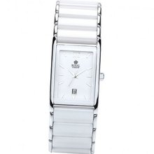 Royal London Ladies White Rectangle Dial Calendar Bracelet Strap 20154-01