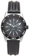 Royal London Quartz with Black Dial Analogue Display and Black Leather Strap 21085-01