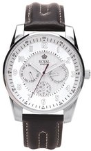 Royal London Quartz with Silver Dial Analogue Display and Black Leather Strap 21083-01