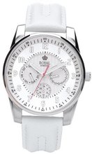 Royal London Quartz with Silver Dial Analogue Display and White Leather Strap 21083-02