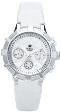 Royal London Quartz with White Dial Chronograph Display and White Leather Strap 20123-01