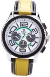 Royal London Quartz with White Dial Chronograph Display and Yellow Leather Strap 41112-05