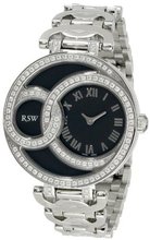 RSW 6025.BS.S0.12.F1 Wonderland Round Stainless-Steel Diamond Black Dial Bracelet