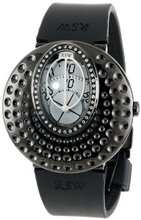 RSW 7130.1.R1.2.D0 Moonflower Black IP Stainless Steel Diamond White Discs Automatic Rubber