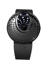 RSW 7130.1.R1.Q12.00 Moonflower Black PVD Stainless-Steel Dotted Rubber