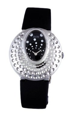 RSW 7130.BS.TS1.Q12.00 Moonflower Black Dotted Dial Engraved Satin