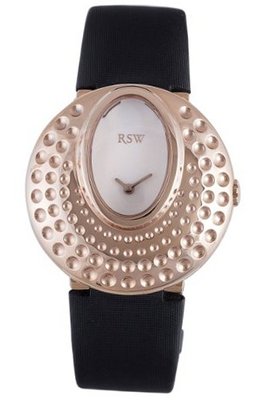 RSW 7130.PP.TS1.Q2.00 Moonflower Rose Gold Pvd Dotted Engraved Satin