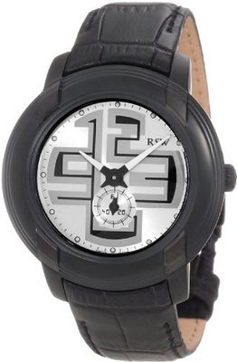 RSW 9130.1.L1.52.00 Volante Black PVD Steel Silver Sub-Seconds Dial Luminous Leather