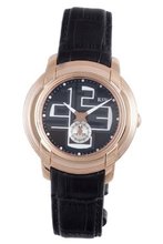 RSW 9130.PP.L1.12.00 Volante Rose Gold PVD Stainless Steel Luminous Black Leather