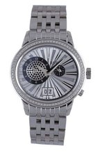 RSW 9140.BS.S0.5.D1 Consort Oval Silver Dial Steel Diamond Dual Time Date