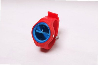 RUBR II RED/ROYAL Unisex Oversized Silicone Japanese Quartz