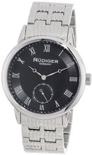 Rudiger R3000-04-007 Leipzig Stainless Steel Black Dial Roman Numeral