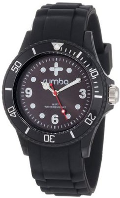 RumbaTime Unisex 12573 Perry Silicone 38MM Lights Out Modern Stylish Analog