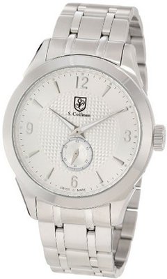 S. Coifman SC0117 Silver Textured Dial Stainless Steel