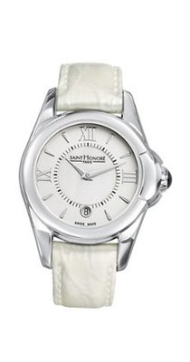 Saint Honore 741030 1AYRN Coloseo Paris White Mother-Of-Pearl Genuine Leather Date