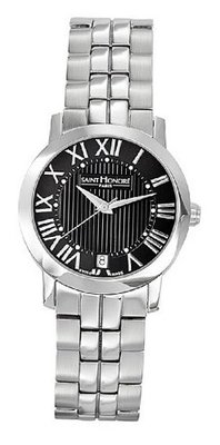 Saint Honore 751120 1NFRN Trocadero Paris Brushed and Polished Stainless Steel Date