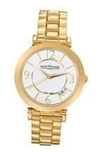 Saint Honore 766111 3BBT Opera Gold PVD White Dial Steel
