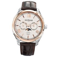 Saint Honore 850050 8ARAR 42mm Automatic Stainless Steel Case Brown Calfskin Synthetic Sapphire