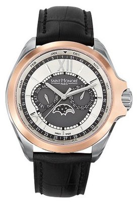 Saint Honore 858045 6AGIN Coloseo Rose Gold PVD Leather Calendar