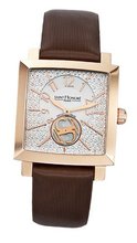 Saint Honore 863017 8PABR Orsay Rectangular Rose Gold Plated Pave Style Dial Satin