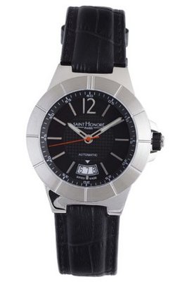 Saint Honore 897437 1NFIN Worldcode Automatic Black Dial Leather Date