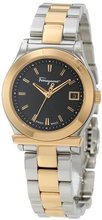 Salvatore Ferragamo F73SBQ9509 S095 1898 Gold IP And Stainless-Steel Date