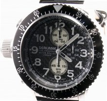 SEALANE 20 BAR chronograph leather SE28-LBK men's