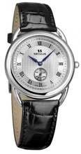 Seculus Classic 1653.2.106 s/s case, white dial, black leather