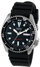 Seiko SKX173 Stainless Steel and Black Polyurethane Automatic Dive