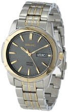 Seiko SNE098 Two Tone Stainless Steel Analog with Charcoal Dial