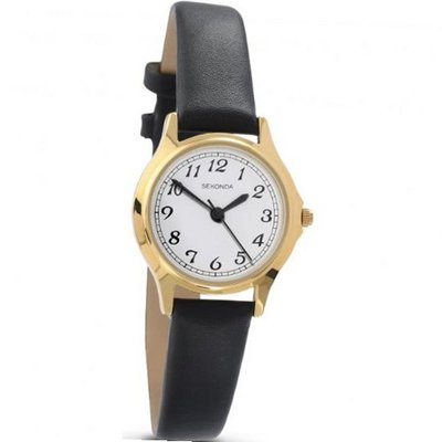 Sekonda Ladies gold tone leather strap 4134