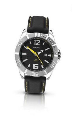 Sekonda Quartz with Black Dial Analogue Display and Black PU Strap 3324.27